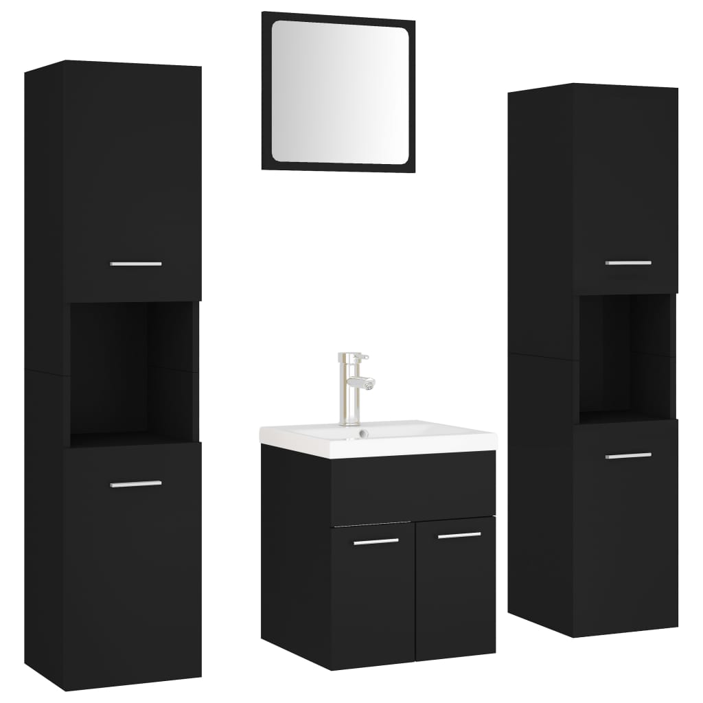 Bathroom Furniture Set Engineered Wood