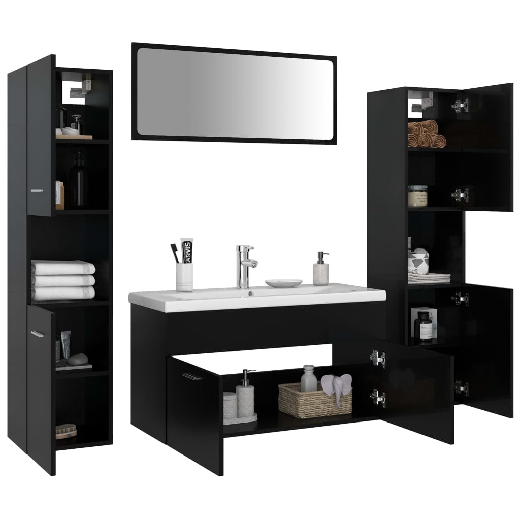 Bathroom Furniture Set Engineered Wood