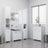 4 Piece Bathroom Furniture Set Engineered Wood