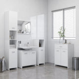 4 Piece Bathroom Furniture Set Engineered Wood