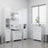 4 Piece Bathroom Furniture Set Engineered Wood