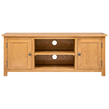 Tv Cabinet 110X35X44 Cm Solid Oak Wood