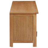 Tv Cabinet 110X35X44 Cm Solid Oak Wood