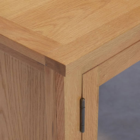 Tv Cabinet 110X35X44 Cm Solid Oak Wood