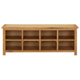 Shoe Rack 114X37X45 Cm Solid Oak Wood