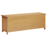 Shoe Rack 114X37X45 Cm Solid Oak Wood