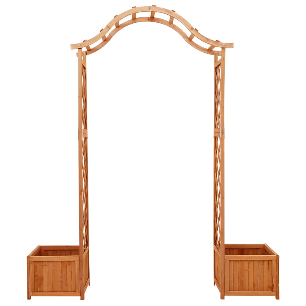 Garden Pergola With Planter Solid Firwood