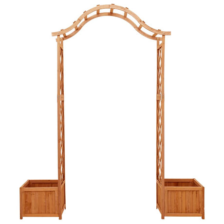 Garden Pergola With Planter Solid Firwood