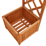 Garden Pergola With Planter Solid Firwood
