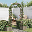 Garden Pergola With Planter Solid Firwood