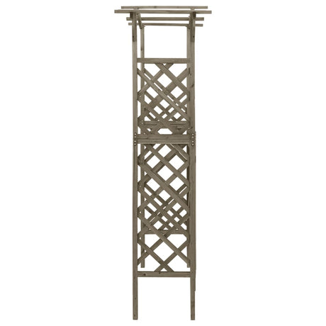 Pergola With Gate 116X40X204 Cm Solid Firwood