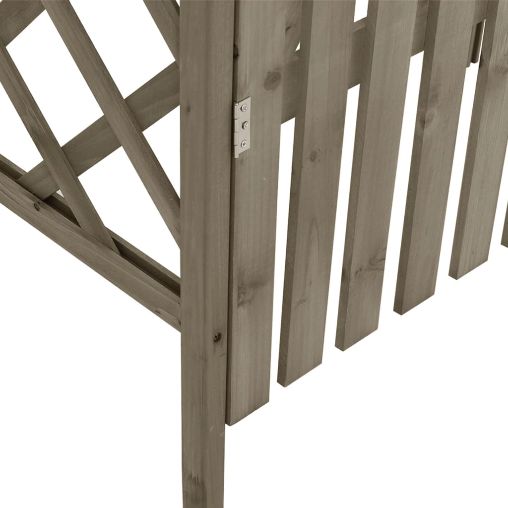 Pergola With Gate 116X40X204 Cm Solid Firwood