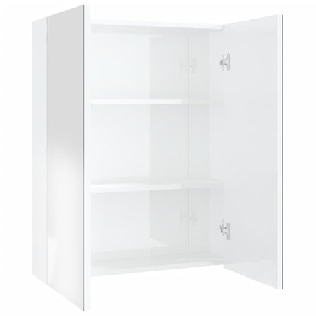 Bathroom Mirror Cabinet 60X15X75 Cm Mdf