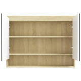 Bathroom Mirror Cabinet 80X15X60 Cm Mdf