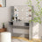 Makeup Table With Led Lights 100X40X135 Cm Mdf Oak
