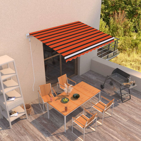 Automatic Retractable Awning Anthracite&White