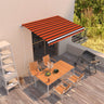 Automatic Retractable Awning Anthracite&White