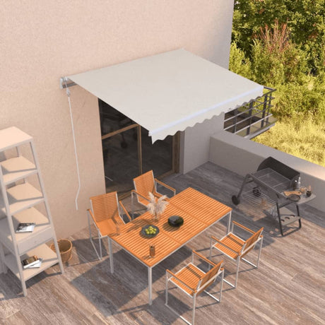 Automatic Retractable Awning Anthracite&White