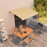 Automatic Retractable Awning Anthracite&White