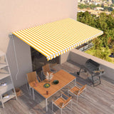 Automatic Retractable Awning Anthracite&White