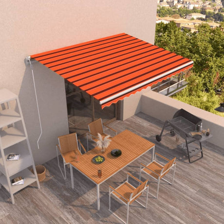 Automatic Retractable Awning Anthracite&White