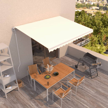 Automatic Retractable Awning Anthracite&White
