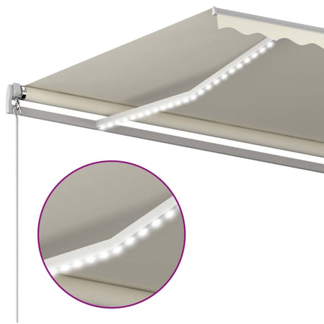 Manual Retractable Awning With Led