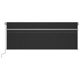 Manual Retractable Awning With Blind&Led 4.5X3M
