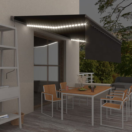 Manual Retractable Awning With Blind&Led 4.5X3M