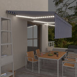 Manual Retractable Awning With Blind&Led 4.5X3M