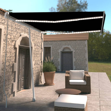 Manual Retractable Awning With Led