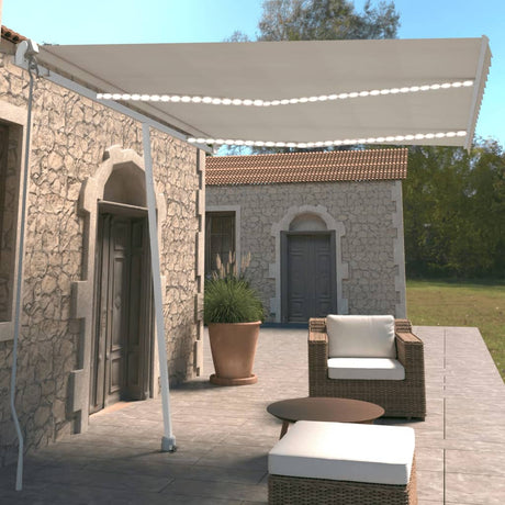 Manual Retractable Awning With Led