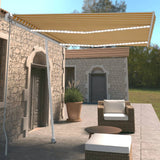 Manual Retractable Awning With Led