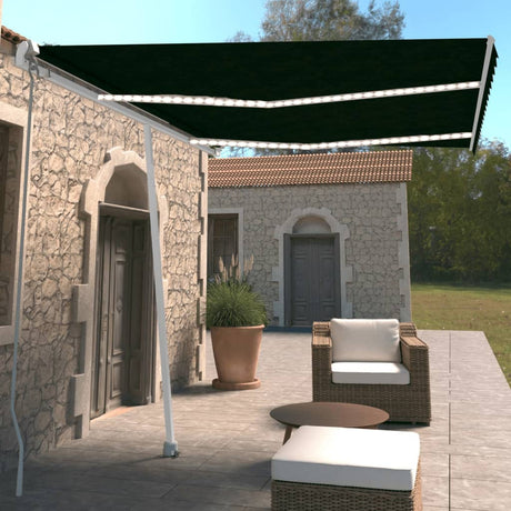 Manual Retractable Awning With Led