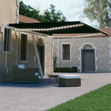 Manual Retractable Awning With Led