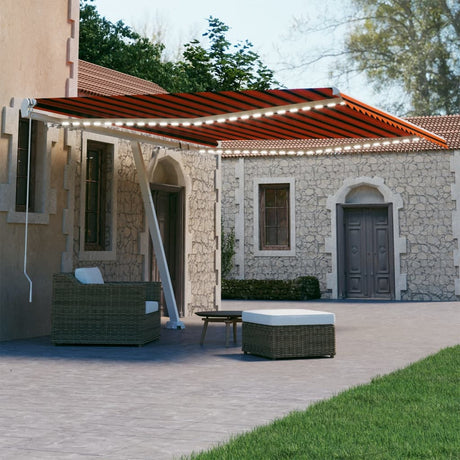 Manual Retractable Awning With Led