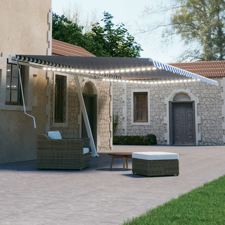 Manual Retractable Awning With Led