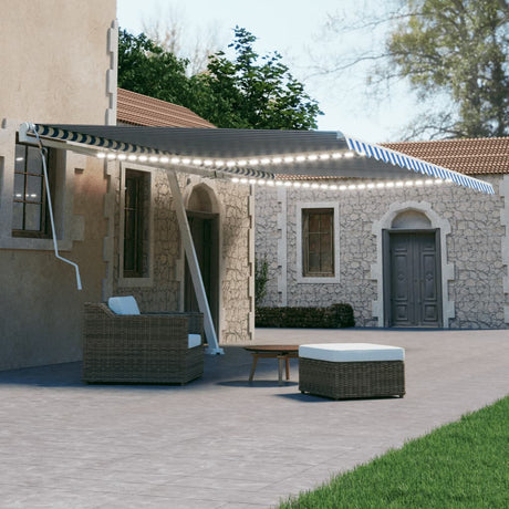 Manual Retractable Awning With Led