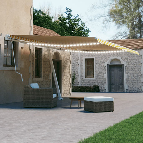 Manual Retractable Awning With Led