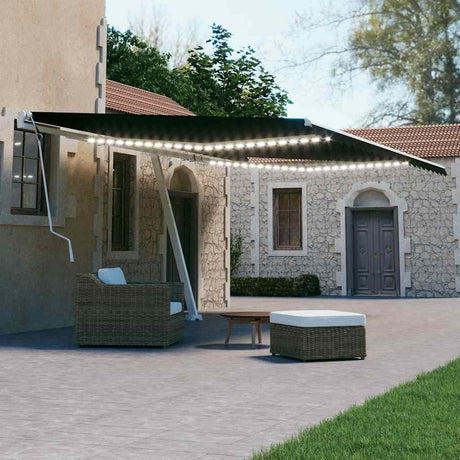 Manual Retractable Awning With Led