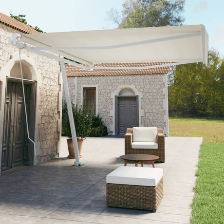 Freestanding Manual Retractable Awning Orange/Brown
