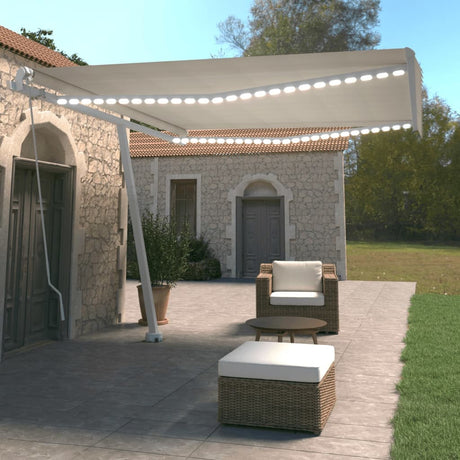 Manual Retractable Awning With Led