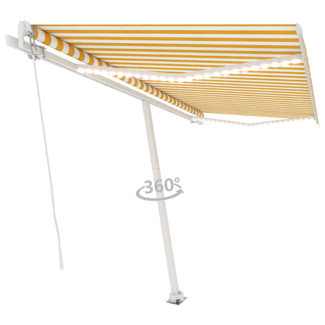 Manual Retractable Awning With Led