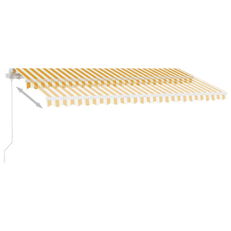 Manual Retractable Awning With Led