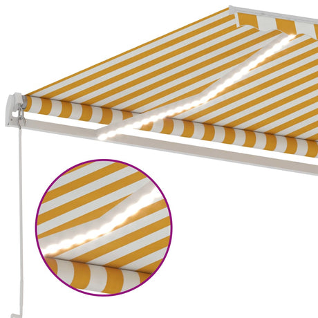 Manual Retractable Awning With Led