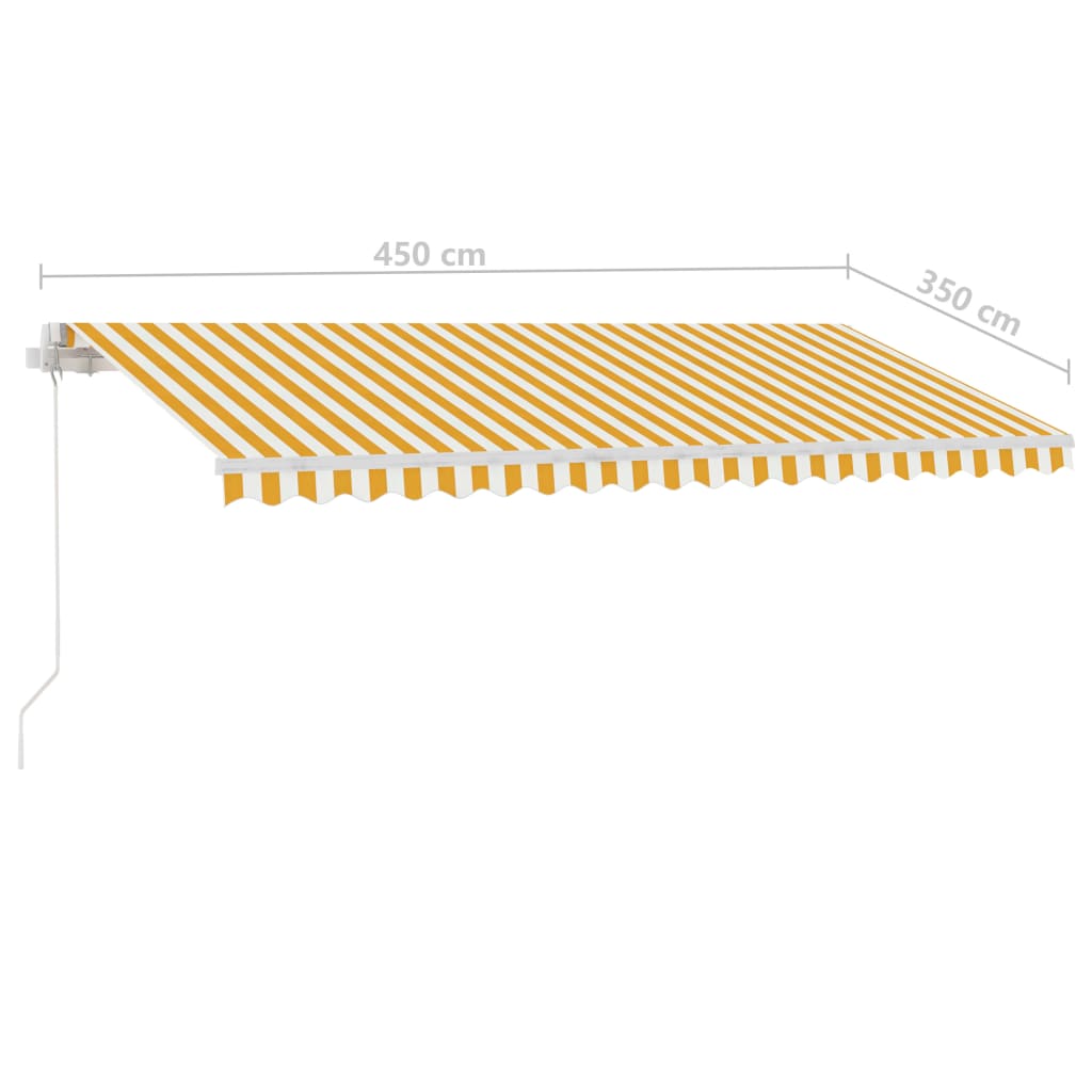Manual Retractable Awning With Led
