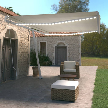 Manual Retractable Awning With Led