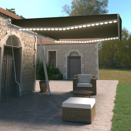 Manual Retractable Awning With Led