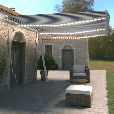 Manual Retractable Awning With Led