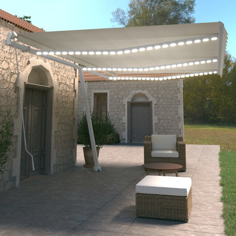 Manual Retractable Awning With Led